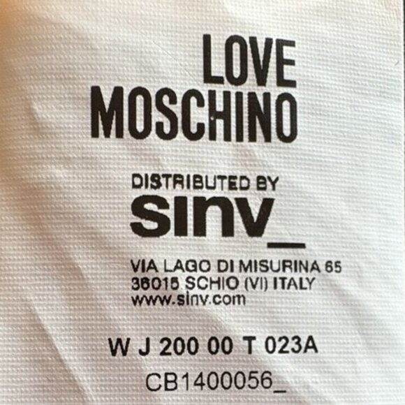 LOVE MOSCHINO Star Print Single-breasted coat black and white stripe - Picture 5 of 8